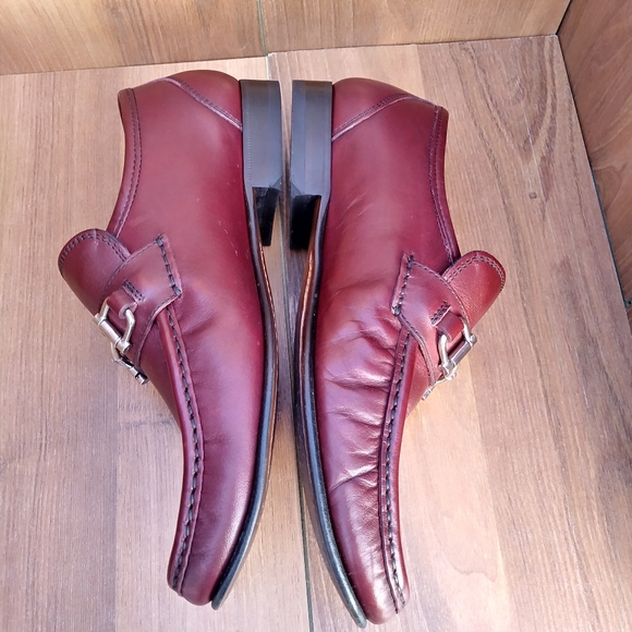 MASSIMO MATTEO BIT LEATHER LOAFER BUCKLE SLIP-ON - Picture 3 of 9